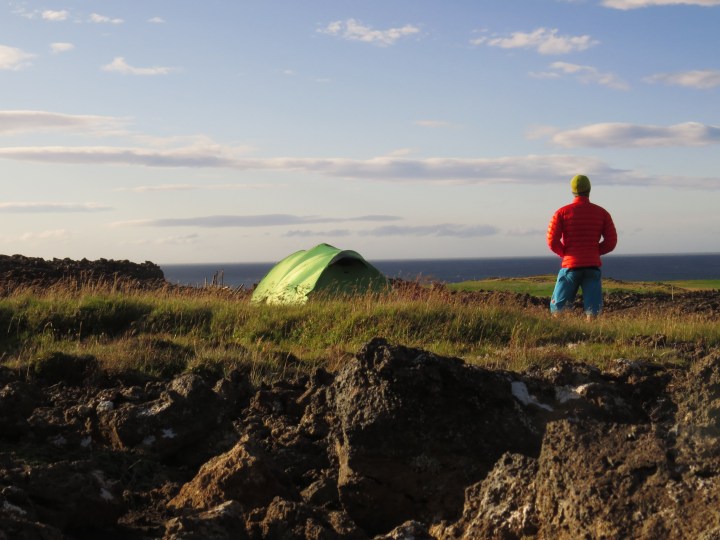 First campsite by the sea