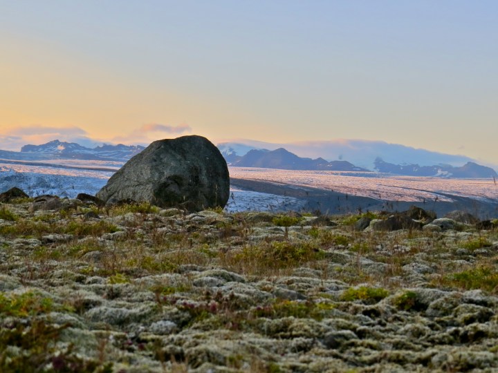 Dusk on the ice sheet