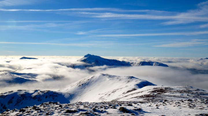 Looking out to the west and still above the fog!