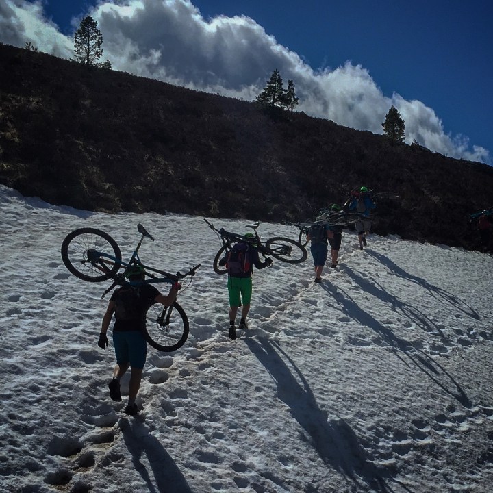 Testing the limits of 'summer conditions' up in the hills, and adding a hike-a-bike session for good measure.