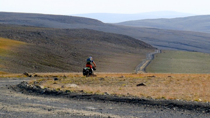 Rolling road as far as the eye can see.