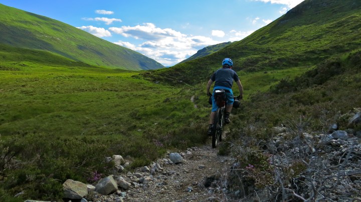 Climbing from Loch Treig