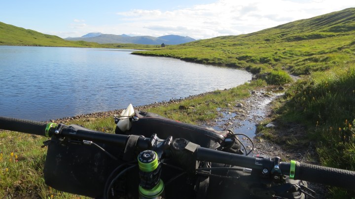 Lochside singletrack at Loch Chiarain