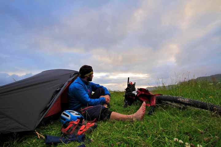 The end of a long day at Inverie Bay.