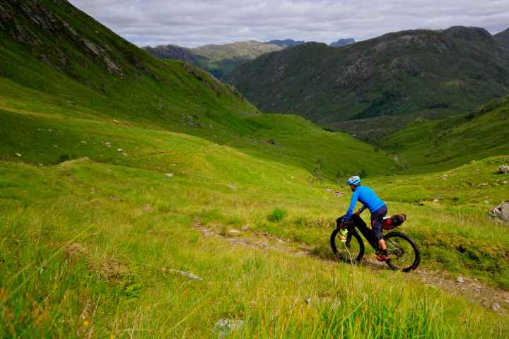 Looking down to the now familiar sight of Glen Barrisdale.